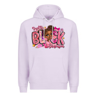 Lilac Pretty Black Educated Premium Hoodie - CowhideDigitalArt