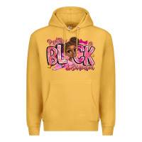 Mustard Pretty Black Educated Premium Hoodie - CowhideDigitalArt