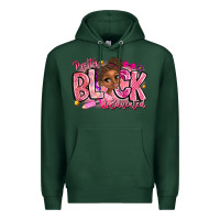 Sports Green Pretty Black Educated Premium Hoodie - CowhideDigitalArt