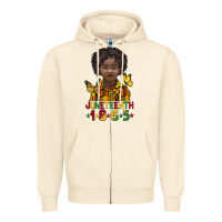 Sandshell juneteenth 1865 black boy Zipper Hoodie - BarkalooDesign