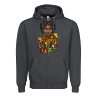 Smoke juneteenth 1865 black boy Zipper Hoodie - BarkalooDesign
