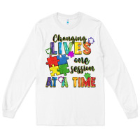 White Changing lives one session at a time Long Sleeve Tee - FaDigitalArtStudio