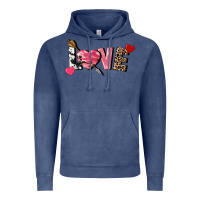 Vintage Denim Love Valentine's Day Vintage Hoodie - FaDigitalArtStudio
