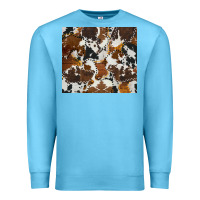 Ocean Blue cowhide Premium Sweatshirt - AdoDesignShop
