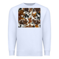 White cowhide Premium Sweatshirt - AdoDesignShop