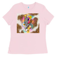 Retro Baseball With Leopard Ladies Tee | Teevron