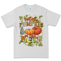 Dove Grey Cutest pumpkin in the patch Premium Tee - NancyCooperArtShop
