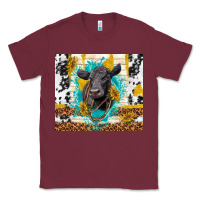 Burgundy black angus Classic Tee - TumblerDesignByShophia