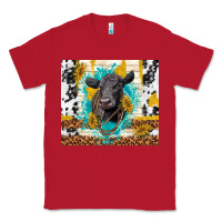 Red black angus Classic Tee - TumblerDesignByShophia