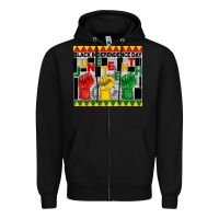 Black black independence day juneteenth tumbler Zipper Hoodie - BarkalooDesign