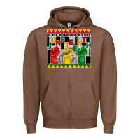 Chestnut black independence day juneteenth tumbler Zipper Hoodie - BarkalooDesign