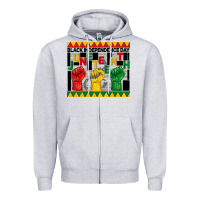 Black Independence Day Juneteenth Tumbler Zipper Hoodie | Teevron