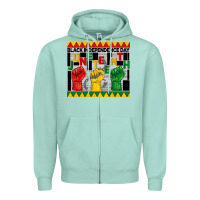 Seafoam black independence day juneteenth tumbler Zipper Hoodie - BarkalooDesign