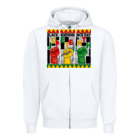 White black independence day juneteenth tumbler Zipper Hoodie - BarkalooDesign
