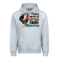 Heather Grey live today like fried tomorrow Urban Hoodie - JahusDesignShop