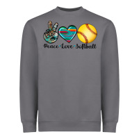 Storm peace love softball Heavyweight Sweatshirt - Artiststas