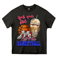 Asphalt Grab your joe let's go Basketball Heavy Core Tee - NancyCooperArtShop