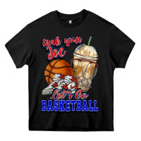 Black Grab your joe let's go Basketball Heavy Core Tee - NancyCooperArtShop