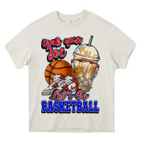 Cream Grab your joe let's go Basketball Heavy Core Tee - NancyCooperArtShop