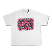 Lunar Rock pink glitter leopard with heart background Urban Heavy Tee - OliviaCreatesArt