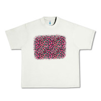 Pistachio pink glitter leopard with heart background Urban Heavy Tee - OliviaCreatesArt