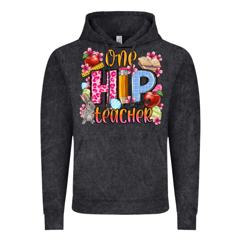 Easter Day One Hip Teacher Vintage Hoodie by OliviaCreatesArt | Teevron