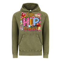 Vintage Olive Easter Day One hip Teacher Vintage Hoodie - OliviaCreatesArt