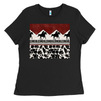 Black cowgirl with cowhide Ladies Tee - TumblerDesignByShophia