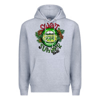 Heather Grey summer time Premium Hoodie - CowhideDigitalArt