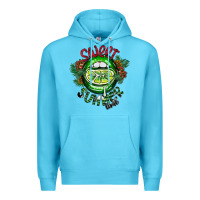 Ocean Blue summer time Premium Hoodie - CowhideDigitalArt