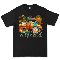 Black Fall Thankful and blessed Premium Tee - NancyCooperArtShop