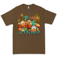 Cacao Fall Thankful and blessed Premium Tee - NancyCooperArtShop