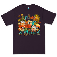 Plum Fall Thankful and blessed Premium Tee - NancyCooperArtShop