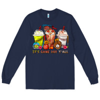 Navy It's Game Day Y'all Softball,Baseball,Basketball C Long Sleeve Tee - FaDigitalArtStudio