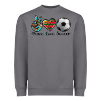 Storm peace love soccer Heavyweight Sweatshirt - Artiststas