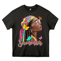 Asphalt summer afro Heavy Core Tee - NancyCooperArtShop