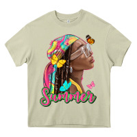 Mossy summer afro Heavy Core Tee - NancyCooperArtShop