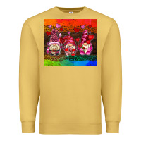 Antique Gold valentines day gnome Premium Sweatshirt - AdoDesignShop