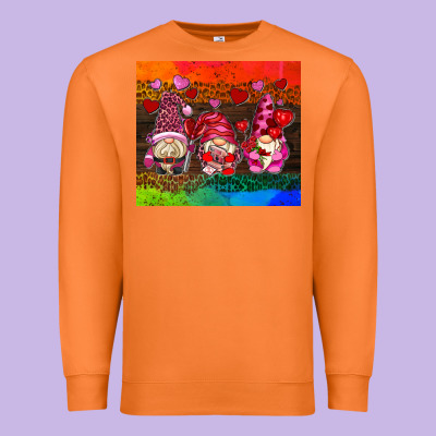 Valentines Day Gnome Premium Sweatshirt Designed By Adodesignshop
