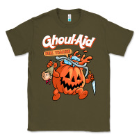 Army Green cool ghoul aid funny ghoul pumpkin cute meme halloween t shirt Classic Tee - maiPhamDesign