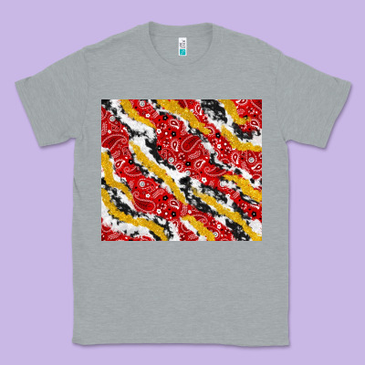 Bandana And Cowhide Pattern Classic Tee Designed By Tumblerdesignbyshophia