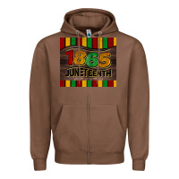 Chestnut 1865 juneteenth tumbler Zipper Hoodie - BarkalooDesign