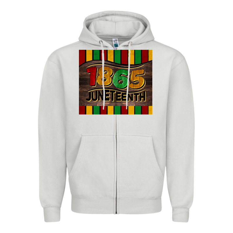 1865 Juneteenth Tumbler Zipper Hoodie by BarkalooDesign | Teevron