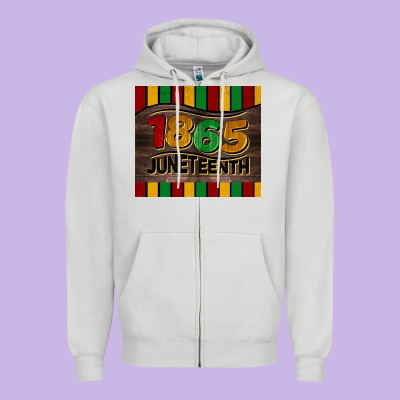 1865 Juneteenth Tumbler Zipper Hoodie Designed By Barkaloodesign