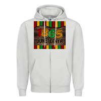 Dove Grey 1865 juneteenth tumbler Zipper Hoodie - BarkalooDesign