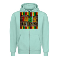 Seafoam 1865 juneteenth tumbler Zipper Hoodie - BarkalooDesign