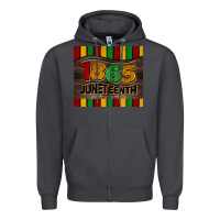 Smoke 1865 juneteenth tumbler Zipper Hoodie - BarkalooDesign