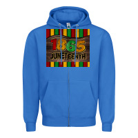 True Royal 1865 juneteenth tumbler Zipper Hoodie - BarkalooDesign