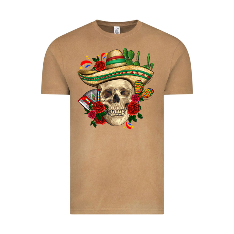 Di De Los Muertos With Roses Mexico Vintage Tee by HowdyJamesFarm | Teevron