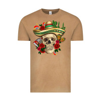 Vintage Camel Di de los muertos with roses Mexico Vintage Tee - HowdyJamesFarm